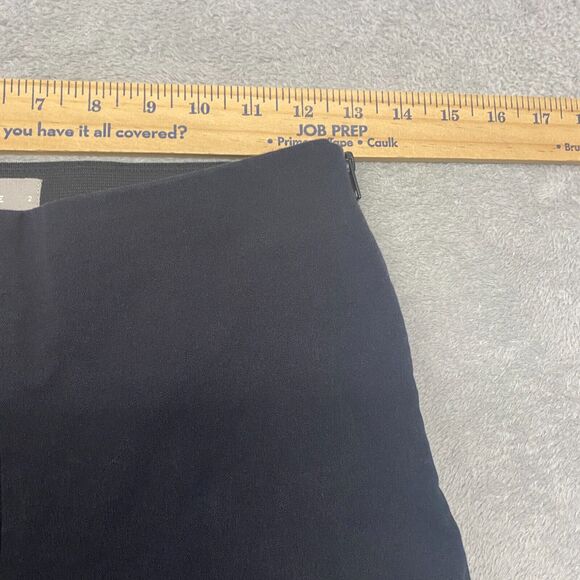 Everlane Pants Womens 2 Black Side Zip‎ Elastic Waist High Rise Cotton - Picture 4 of 10